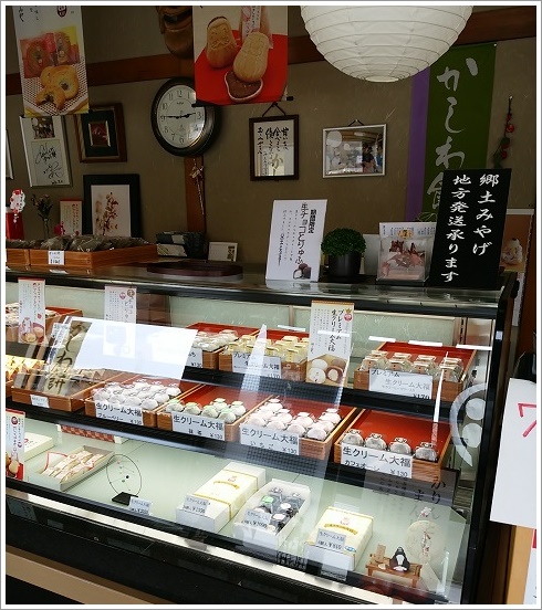 高崎市の菓子司おおみや店内です